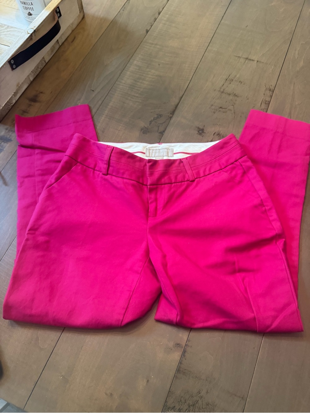 Banana Republic Size 00 Petite Martin Fit Pant Pink